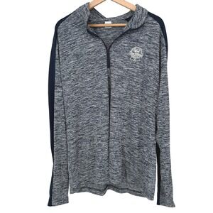 Sport-Tek Pullover Mens L Blue Pabst Blue Ribbon 1/4 Zip Space Dye Performance